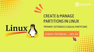 Create & Manage Partitions in Linux | Difference Between Primary & Extended Partitions