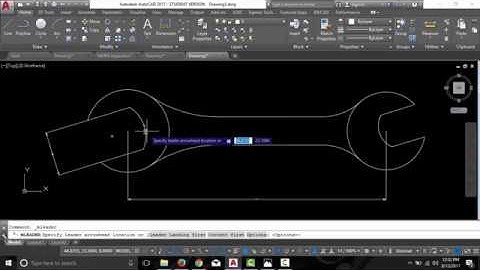 2D AUTOCAD WRENCH MODEL PART 01