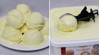 ঘরে তৈরি সহজ ভ্যানিলা আইস ক্রিম রেসিপি | Homemade Vanilla Ice cream | Ice cream recipe Bangla screenshot 1
