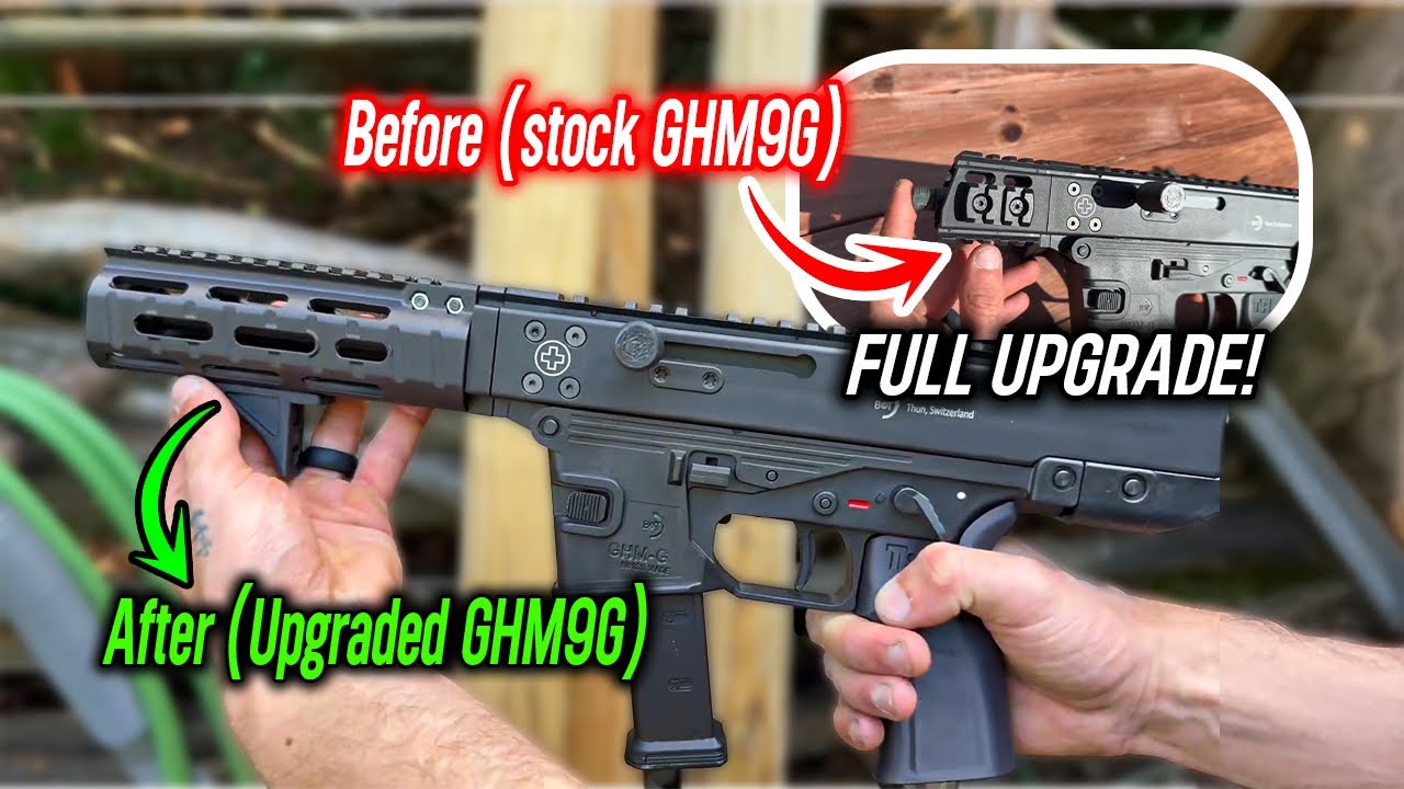 GHM9G Custom Upgrade | Handguard + Grip + Longer Barrel Install - YouTube