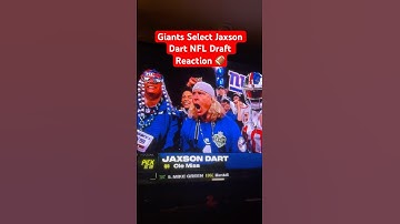 Giants Select Jaxson Dart NFL Draft Reaction 🏈