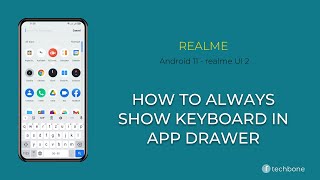 How to Always Show Keyboard in App Drawer - realme [Android 11 - realme UI 2] screenshot 5