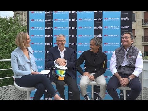 Modis Triple As Talk with Alain Prost at the Formula E Paris E-Prix