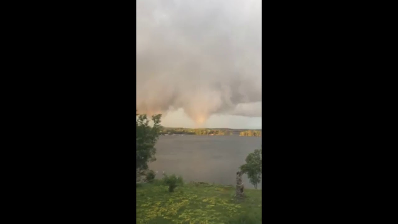 Funnel Cloud touches down on Longbow Lake YouTube