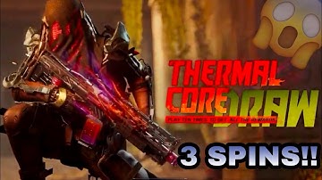 THERMAL CORE DRAW CODM | TRY 3 SPIN THERMAL CORE DRAW | M4 THERMAL SHROUD + KREUGER JUNGLE SCARRED
