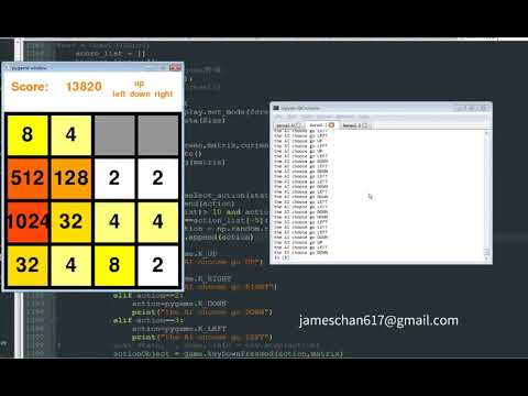 How AI plays 2048 game
