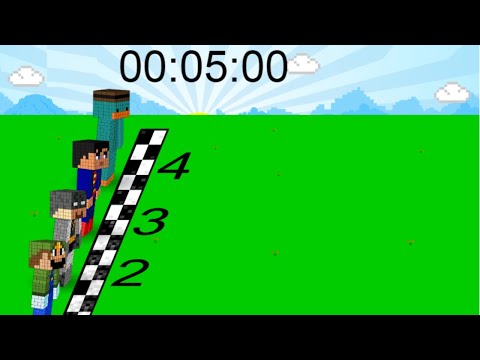 5 minute Minecraft Race Timer #KIDSTIMER