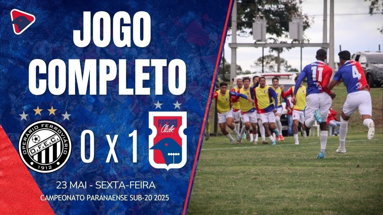 JOGO COMPLETO | OPERÁRIO FERROVIÁRIO 0 x 1 PARANÁ CLUBE - 8ª RODADA ...