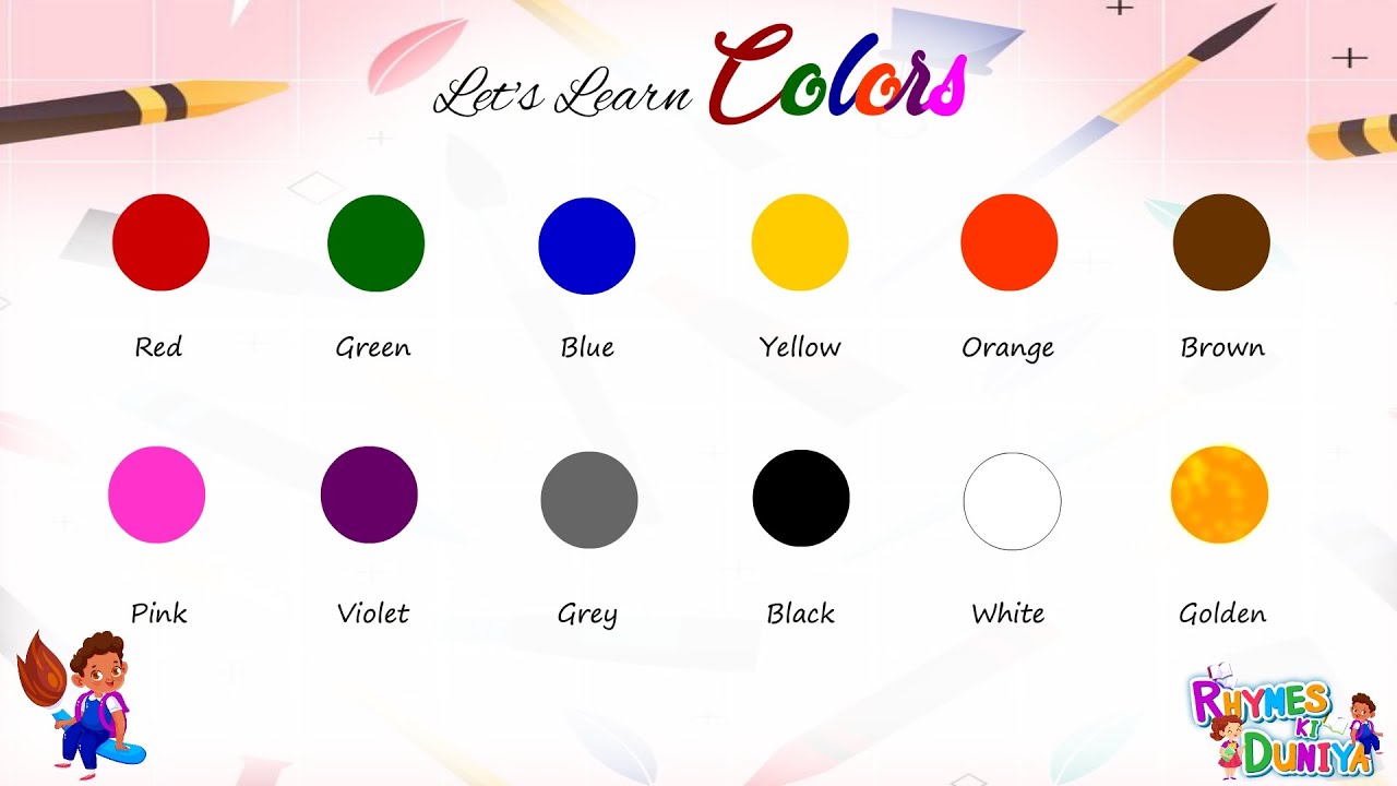 Name of color in English | Learn Color For Kids |  Name of colors | Color Videos for Kids | Colors