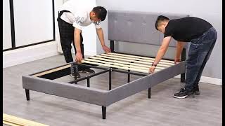 Upholstered Platform Bed Frame assembly