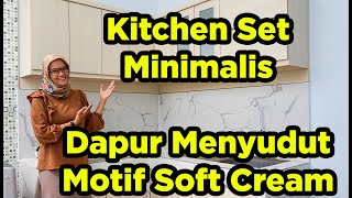 Multifungsi Banget || Kitchen Set Minimalis Di Dapur Menyudut Dgn Motif Soft Cream screenshot 2