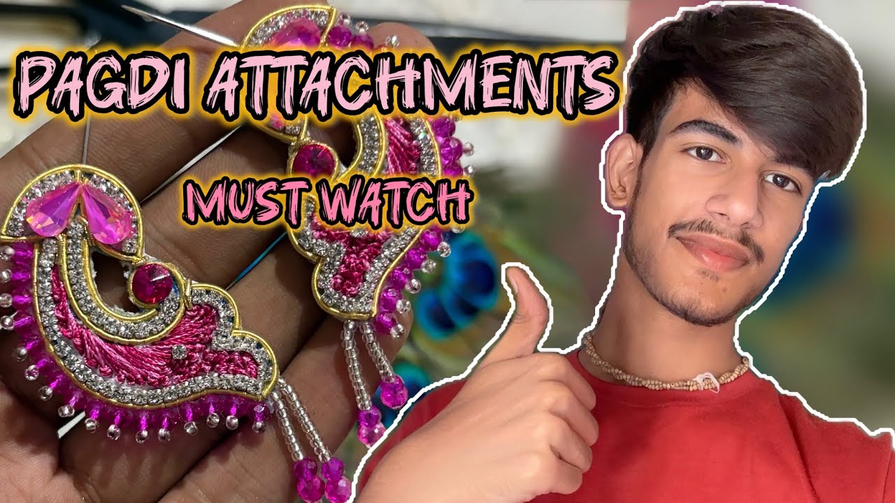 💗😍 Learn how to make pagdi attachments for laddu gopal ji #laddugopal #radhavallabh #shringar #diy 