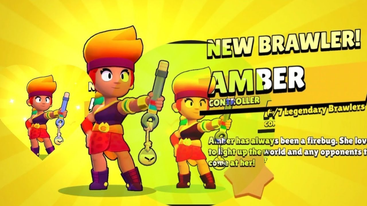 Finally I Unlocked Amber Brawler - Brawl Stars Season 17 - Brawl Stars