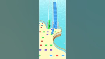 bridge race 🎮 level 2👍 complete #ytshorts #games