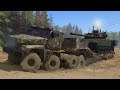 Spintires Mudrunner - Ural Alligator 8x8  - Military Offroad Trailer Transporting Tank