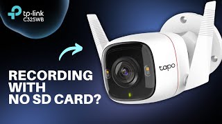 Can the TP-Link C325WB Record Without an SD Card?