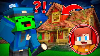 Hiding in an Old House - Mikey Police Is Looking for JJ Criminal - Minecraft (Maizen)