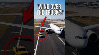Singapore Airlines 777’s Wing Passed Over a Runway Vehicle