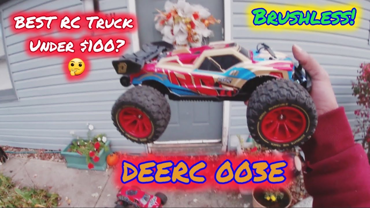 DEERC 003E 1/14 Brushless RC Truck - 3s Lipo Bash! - YouTube