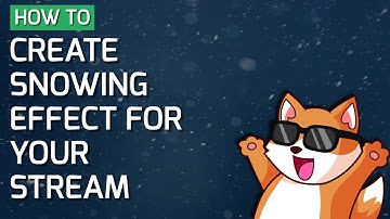 How to create falling snow effect for your stream in OBS Studio