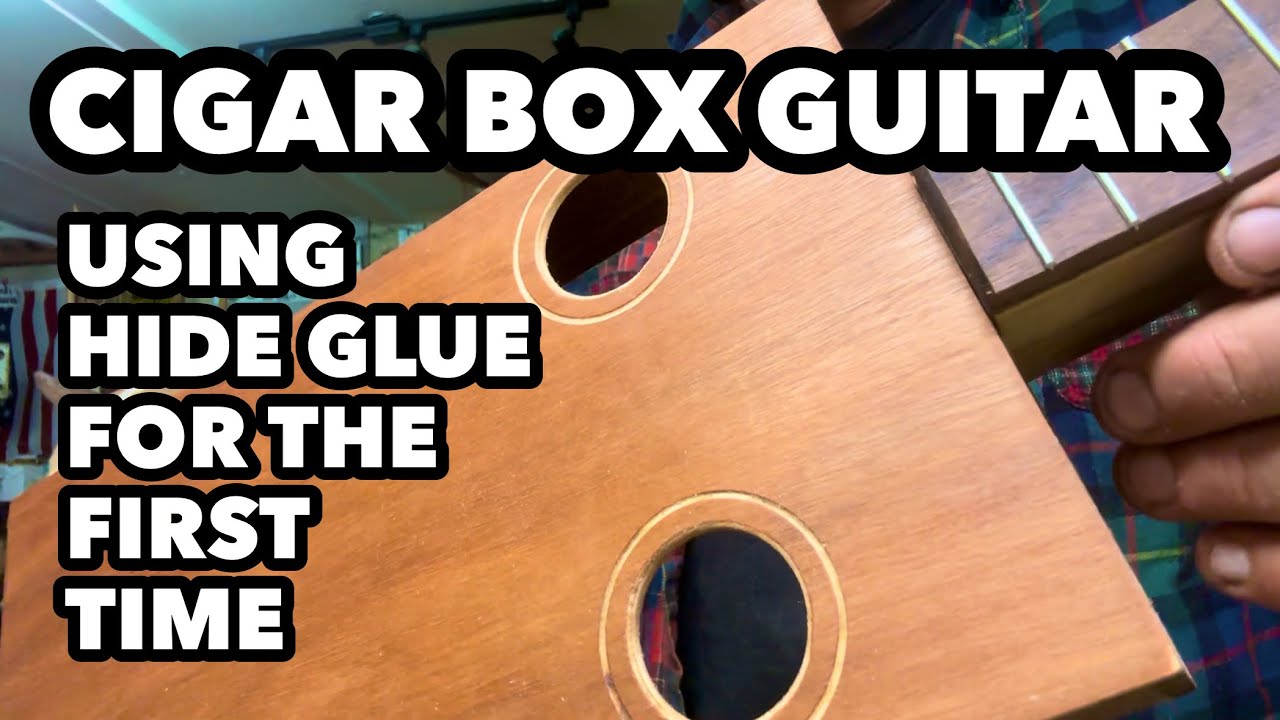 Создание акустической гитары из коробки для сигар (часть 2) — с использованием клея для кожи 😏👍