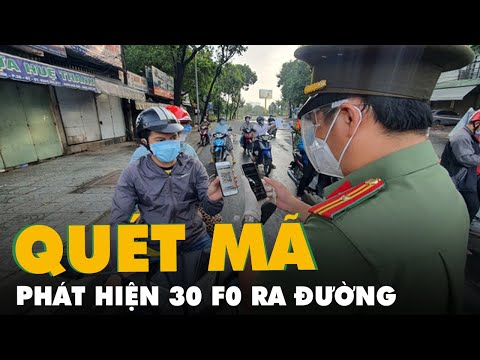 Video TP.HCM: Quét mã khai báo y tế, phát hiện 30 F0 ra... - youtube