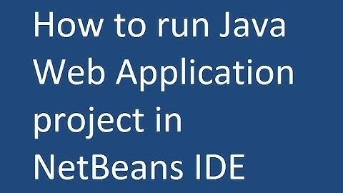 How to run any web project in Netbeans using Mysql Database