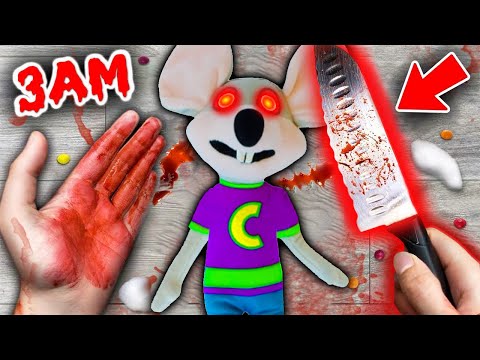 (WHAT'S INSIDE?) CUTTING OPEN HAUNTED CHUCK E CHEESE.EXE DOLL AT 3 AM!!