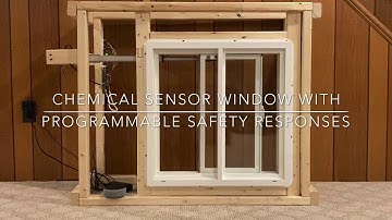 Arduino Controlled Smart Window: Chemical Sensor Window with Programmable Safety Responses (Alexa)
