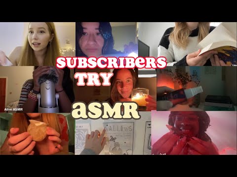 SUBSCRIBERS TRY ASMR 2k Special 