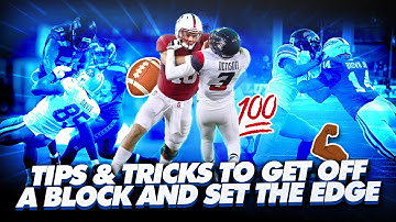 Team Eyeland:Tips & Tricks To Get Off A Block And Set The Edge! NFL College and High School Football
