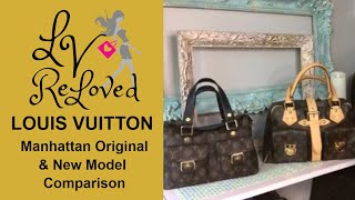 Louis vuitton LV manhattan PM compare replica vs Authentic…