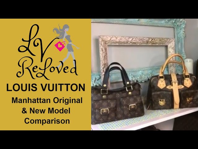 Louis Vuitton Manhattan old is new again. OM NM Comparison 