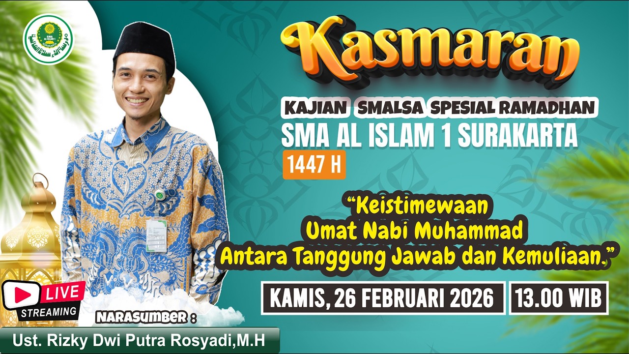 🔴 LIVE : Kajian Ramadhan 1447 H _ Ust. Rizky DPR, M.Pd.