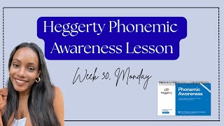 Kindergarten Heggerty Lesson, Week 30, Monday 