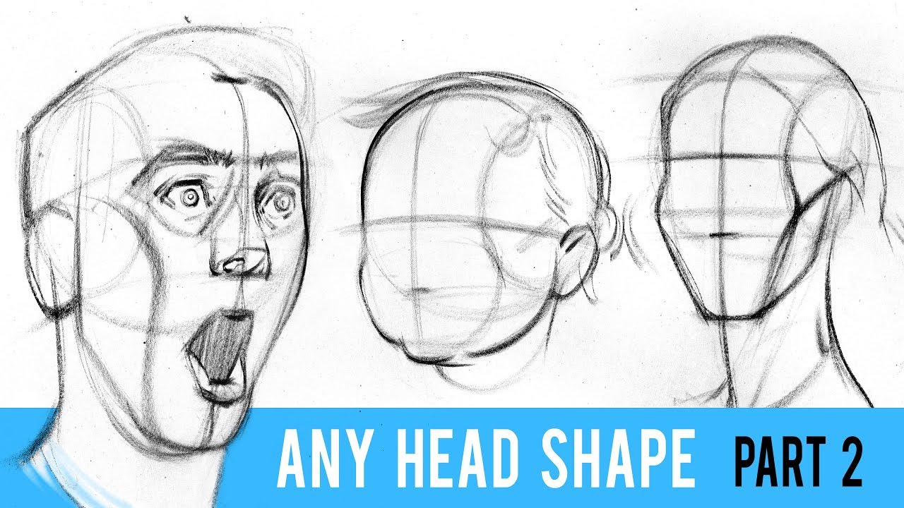 ⁣Draw ANY Head Type with the Loomis Method - Part 2