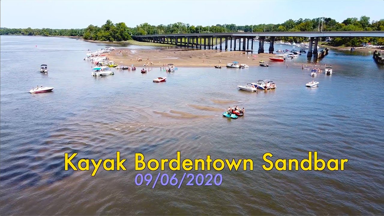 Kayak Bordentown Sandbar & Paddle to PA YouTube