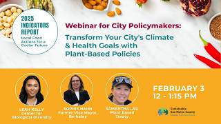 Plant-Forward Policies to Transform your City Webinar