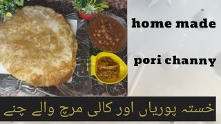 homemade pori and kali mirchon waly channy(sizzling spices recipes 🔥)