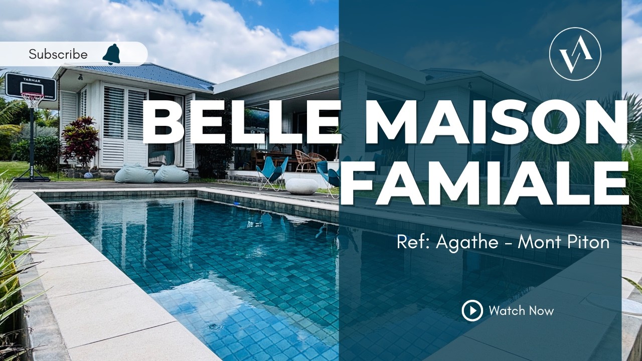 Mont Piton - Maison familiale de 4 chambres avec piscine