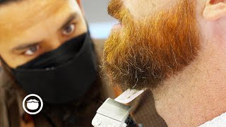 Barber Shocks Clueless Client With Fantastic Fade & Beard Trim