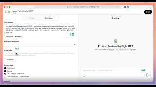 How to Create a Product Feature Highlight GPT with ChatGPT (Step-by-Step)