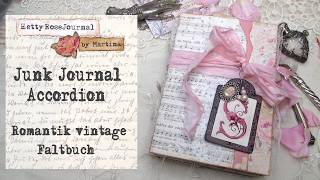 Junk Journal Accordion - deutsch - Flip Through vintage Faltbuch/ Leporello einfach selber machen