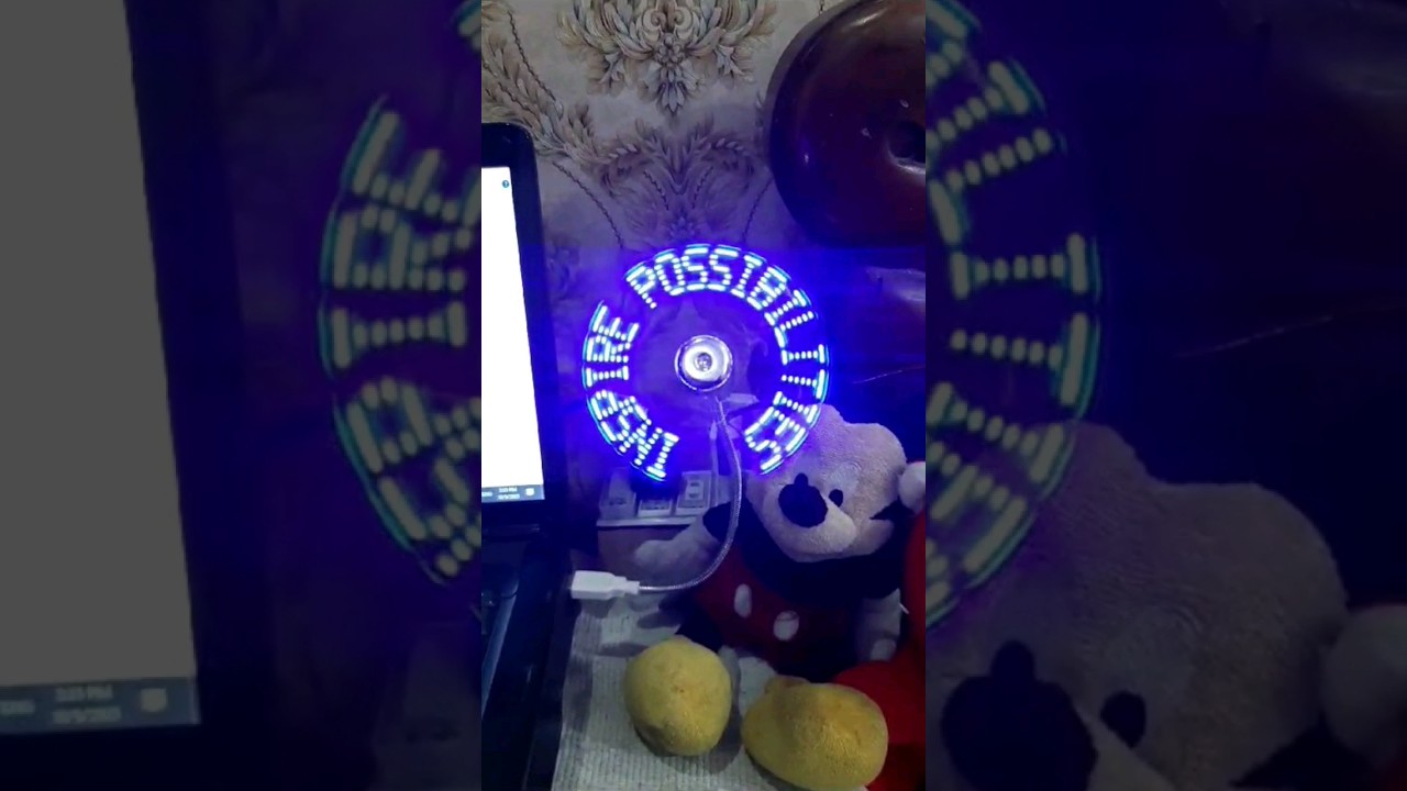 Digital Mini Fan Usb Port Digital Display 