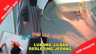 ❤️CARA MEMBUAT LUBANG LENGAN JILBAB VARIASI JAPANESE ZIPPER ||  TERNYATA MUDAH...😁