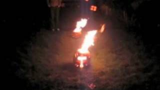 Flaming pumpkins