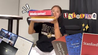 unboxing my COLLEGE ACCEPTANCE PACKAGES + where i'm committing 😏
