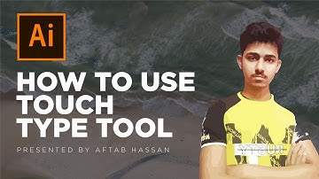 Touch Type Tool in Adobe Illustrator Urdu/Hindi