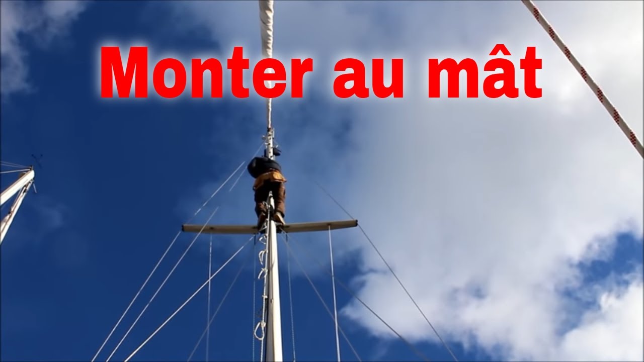 14-Quand Micka grimpe au mât, Pays de Galles, mer d'Irlande [⛵Voilier La Désirade ]