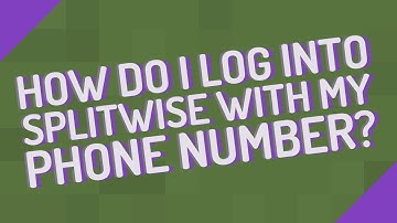 How do I log into Splitwise with my phone number?